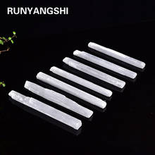 10pcs 12-15cm Irregular Selenite Crystal Stick Wand Polishing Crystal Stone Reiki Healing Energy Infused Stone Tray Pedestal 2024 - buy cheap