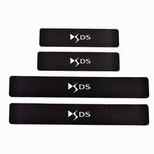 4Pcs Carbon Fiber Pu leather Car Door Sill Scuff Plate Protector For Citroen Ds Car Accessories 2024 - buy cheap