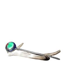 Chinese Old Craft Seiko Made Jade Inlaid Cloisonne Tibetan Silver Hairpin 2024 - buy cheap