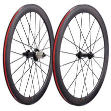 Powerway R51-juego de ruedas de fibra de carbono para bicicleta de carretera, ultraligero, Tubular, 50mm, 23mm de ancho 2024 - compra barato