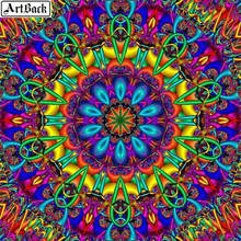 Pintura de diamantes 5d de mandala, imágenes a color, pegatinas, Cuadrado completo, mosaico de diamantes, bordado, redondo, manualidades, decoración 2024 - compra barato