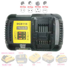 Зарядное устройство dawupine DCB118 для литий-ионных аккумуляторов 10,8 а для DeWalt 14,4 в 12 В в 18 в макс. 60 в DCB101 DCB200 DCB140 DCB105 DCB200 2024 - купить недорого