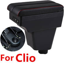 Для Clio 4 подлокотник коробка центральный магазин содержание коробка с USB интерфейсом 2024 - купить недорого