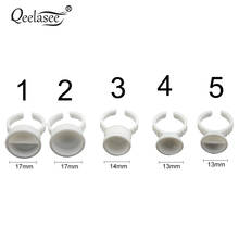 100PCS Eyelash Extension Glue Pallet Disposable Glue Holder Ring for Eyelash Extension Tattoo Pigment 2024 - buy cheap