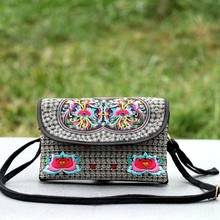 New Bohemian Embroidery women small traveller handbags!Nice vintage prints lady casual hasp shoulder bag Multi-use canvas bags 2024 - buy cheap