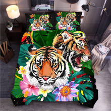 Luxury 3D Bedding set Animals Tigger Wolf bed linen Stars cat linens duvet cover 3-piece bedcloses quilt-cover sets  king size 2024 - buy cheap