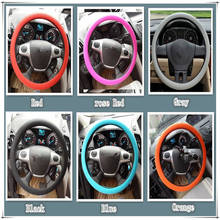 Car Styling Steering wheel cover Car AccessoriesFor nissan qashqai juke mitsubishi asx lancer outlander mazda 3 6 cx-5 seat leon 2024 - buy cheap