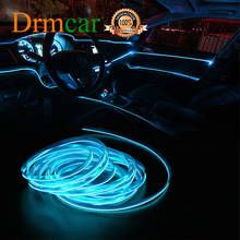 1M/2M/3M/5M Car Interior Lighting Auto LED Strip Wire Rope Tube Line Flexible Neon Light Car Door Light 12V USB Cigarette Drive 2024 - buy cheap