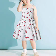 TELOTUNY Summer dress Toddler Kids Baby Girls Cherry Animal Strap Princess Dress Floral Ruffles Bohemian Beach dress Clothes 2024 - buy cheap