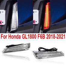 Panel de luces LED de relleno cromado o negro, accesorios nuevos para Honda Goldwing Gold Wing GL1800 GL 1800 F6B 2018 2019 2020 2021 2024 - compra barato