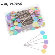 100Pcs Flat Head Straight Pins Flower Head Sewing Pins Patchwork Quilting Pins Decorative Pins for Dressmaking Sewing DIY Crafts 2024 - buy cheap
