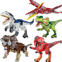 Pterosaura-tiranosaurio Silophosaurus Triceratops Indominus Rex, bloques de construcción, juguetes para niños, regalos de Navidad, novedad de 2020 2024 - compra barato