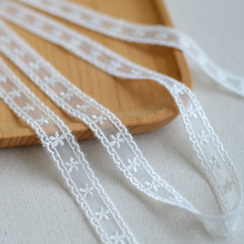 Tecido guipura aplique renda de marfim 3 m 1.2cm de largura, aplique para costura faça você mesmo, tecido de crochê bordado, rede para artesanato 2024 - compre barato
