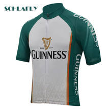 Guinness cycling jersey short sleeve green blue white summer bike wear jersey road Mountain jersey cycling clothing schlafly 2024 - buy cheap