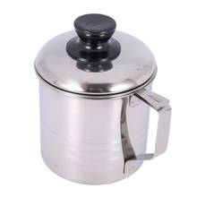Oil Strainer Pot / Grease Can, 1.5 Quart Stainless Steel Oil Storage Can Container With Fine Mesh Strainer, Suitable For Storing 2024 - buy cheap
