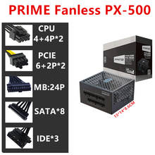 New Original PSU For Seasonic Full Modular 80plus Titanium Zero Noise Without Fan 500W Power Supply  PRIME Fanless PX-500 2024 - buy cheap