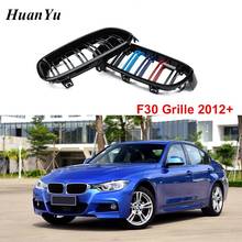 1pair F30 M color Front Bumper Grille for BMW 3 Series F31 ABS 2-slat Kidney Racing Grill 320i 328i 335i 2012+ Styling Parts 2024 - buy cheap