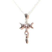 Triple Viking Moon Goddess Necklace Bunny Pendant Hare Witch Choker Gothic Halloween Jewelry For Women Bijoux Gift Accessories 2024 - buy cheap