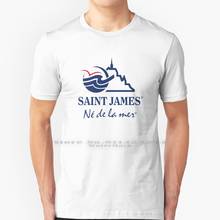 Premium Retro Saint James T Shirt 100% Pure Cotton Cool Fashion Avnier Orelsan The Party Is Over Saint James Basic Epilogue 2024 - buy cheap