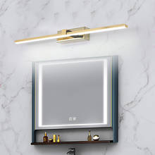 Nordic  led mirror light L400/600/800/1000mm aluminum bathroom lamp bedroom cosmestic lighting Chrome/Gold Finished AC90-260V 2024 - buy cheap