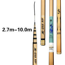 Short Section Stream Fishing Rod Black Pit Super Ligh Carp Fishing Pole Hand Olta Carbon Fiber 2.7m-10m Fishing Canne De Pesca 2024 - buy cheap