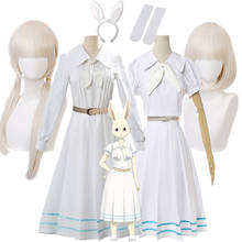 Anime Beastars Haru Cosplay Costume White Dress White Rabbit Haru JK Uniform Dress Woman Girls Halloween Party Costume Wigs 2024 - buy cheap