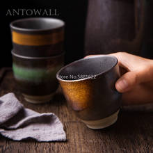 Xícara de chá japonesa de cerâmica, retrô, pintado à mão, 150ml, para chá, restaurante, casa, vinho, café 2024 - compre barato