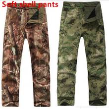 Trekking Fleece Softshell Pants Men Outdoor Tactical Climbing Skiing Hiking Fishing Hunting Waterproof Pants Camouflage Trousers 2024 - buy cheap