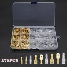 120/135/270pcs Crimp terminals Insulated Seal Electrical Wire Connectors  2.8/4.8mm Male Female Spade Connector Assortment Kit 2024 - buy cheap