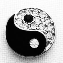xh5057 Ying and Yang metal  snap button jewelry for bracelet OEM, ODM 2024 - buy cheap