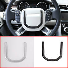2 Color ABS Silver/Carbon Fiber Car Steering Wheel Sequin Trim Interior Accessories For Land Rover Discovery Sport L550 2020 2024 - buy cheap