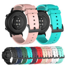 20mm silicone pulseira de relógio para huawei relógio gt 2 42mm esporte banda pulseira para samsung galaxy ativo 2 42mm engrenagem s2 amazfit bip 2024 - compre barato