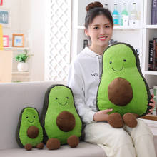 45cm Lovely Smile Avocado fruit vegetable food Anti-stress soft creative pillow cushion plush doll girl hobby Children toy gift 2024 - buy cheap