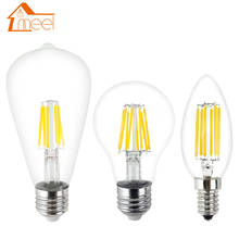 Bombilla LED Edison E27, E14, 220V, 240V, 2W, 4W, 6W, 8W, lámpara de cristal de vela Retro antigua Vintage 2024 - compra barato