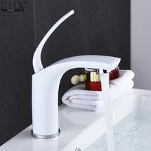 Vidric Deck Mounted White Bathroom Hot Cold Water Mixer + Hose Bath Basin Sink Faucets Black Single Handle Bathroom Faucet 2024 - buy cheap