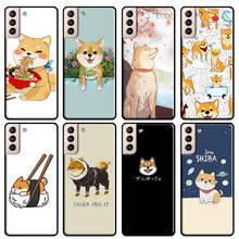 Divertida funda de Shiba Inu para Samsung Galaxy S21 Ultra S10 S8 S9 Note 10 Plus Note 20 S10e S20 FE, funda de teléfono 2024 - compra barato