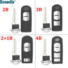 2/3/4 botones de repuesto para llave remota, funda Fob para Mazda 3 6 CX-3 CX-5 Axela Atenza con llave de emergencia 2024 - compra barato