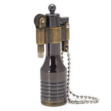 Retro Bullet Free Fire Torch Lighter Flint Grinding Wheel Oil Lighter Key Chain Metal Cigar Cigarette Lighter Gadget For Man 2024 - buy cheap