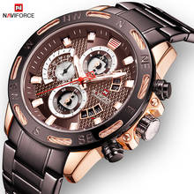 NAVIFORCE Mens Watch Creative Fashion Military Quartz Wristwatch Men Full steel Wateproof Watches Clock Relogio Masculino 9165 2024 - buy cheap