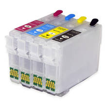Cartucho de tinta recarregável com chip para impressora epson, t34xl, t3471, t3472, t3473, t3474 2024 - compre barato