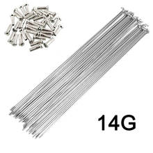 10pcs 14G Bicycle Spokes With Nipples Stainless Steel Mountain Road Bike High Strength Bicycle Spokes 2024 - buy cheap