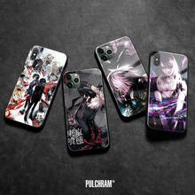 Tokyo-funda de teléfono Ghoul Rize Ken Kaneki, carcasa de vidrio suave de silicona para iPhone 6, 6s, 7, 8 Plus, X, XR, XS, 11 Pro max 2024 - compra barato