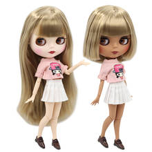 ICY DBS Blyth Doll 1/6 bjd straight golden hair joint body matte face 30cm toy anime girls doll 2024 - buy cheap