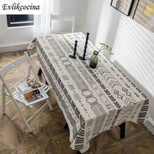 Free Shipping Geometric Decor Tablecloth  Mantel Mesa Thick Manteles De Mesa Rectangular Wedding Dining Table Cover Tea Nappe 2024 - buy cheap