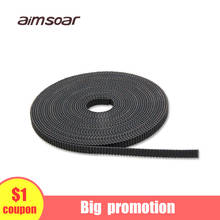 1M GT2 Timing Belt Rubber 2GT Wide 6mm Synchronous Belts for 3D Printer RepRap Mendel 2GT open Belts Pulley Accessories 2024 - buy cheap