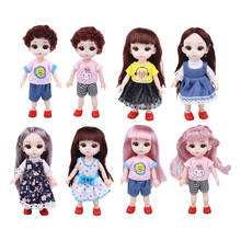 14 Joints Mini Doll Girl Doll with Long Hair And Outfit, Girl 2024 - buy cheap