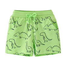 Funnygame-pantalones cortos con estampado de dinosaurios para niños y niñas, pantalón de verano, a la moda, novedad 2024 - compra barato