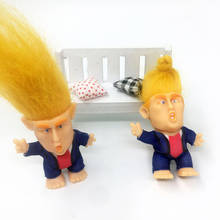 Mini figuras de acción del presidente Donald Trump, Juguetes Divertidos para adultos y niños, modelo de pelo largo de 2,36 pulgadas, 2020 2024 - compra barato