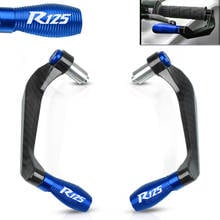 R125 LOGO 7/8"22mm Motorcycle Handlebar Grips Guard Brake Clutch Levers Guard Protector For YAMAHA YBR125 2008-2018 2017 2016 2024 - buy cheap