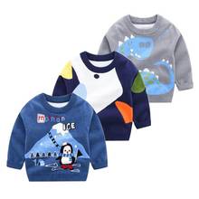 Suéter de malha de manga comprida para crianças, blusão casual de desenhos animados para meninos e meninas de 2 a 6 anos, inverno 2024 - compre barato